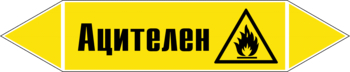 Маркировка трубопровода "ацителен" (пленка, 507х105 мм) - Маркировка трубопроводов - Маркировки трубопроводов "ГАЗ" - . Магазин Znakstend.ru